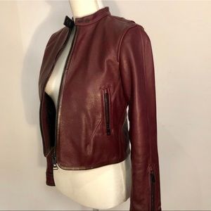 Rag & Bone Cropped Leather Jacket